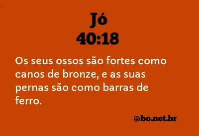 Jó 40:18 NTLH