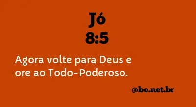 Jó 8:5 NTLH