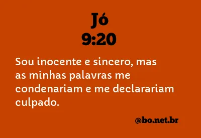 Jó 9:20 NTLH