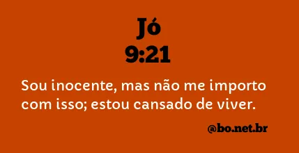 Jó 9:21 NTLH