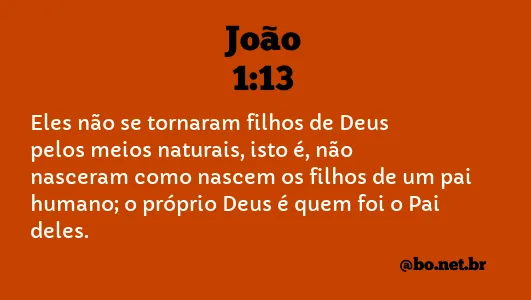 João 1:13 NTLH