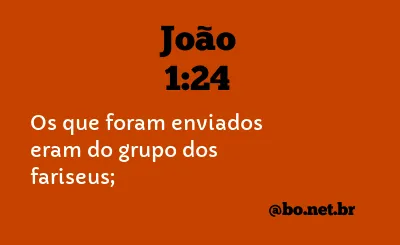 João 1:24 NTLH