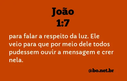 João 1:7 NTLH