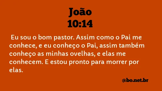 João 10:14 NTLH