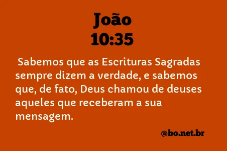 João 10:35 NTLH