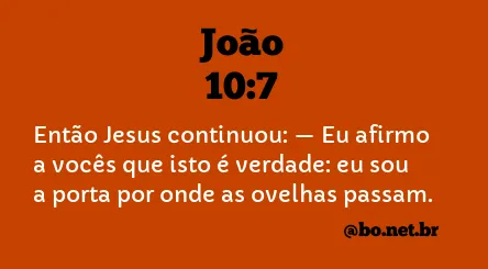 João 10:7 NTLH