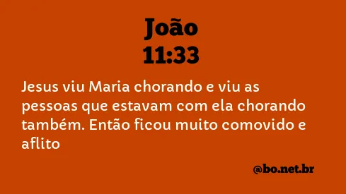 João 11:33 NTLH