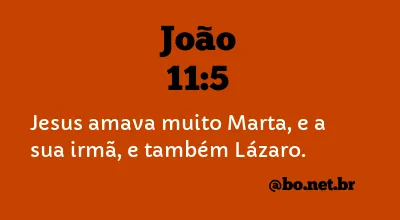 João 11:5 NTLH