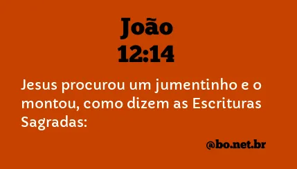 João 12:14 NTLH