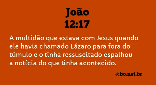 João 12:17 NTLH