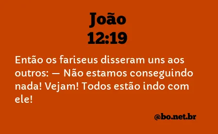 João 12:19 NTLH