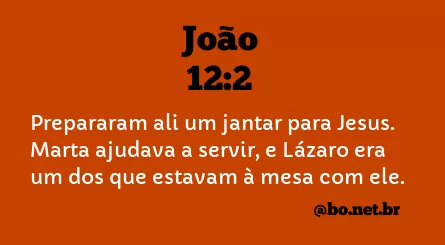 João 12:2 NTLH