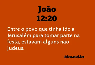 João 12:20 NTLH