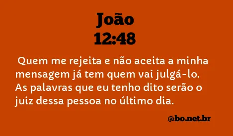 João 12:48 NTLH