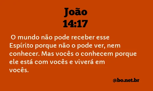 João 14:17 NTLH