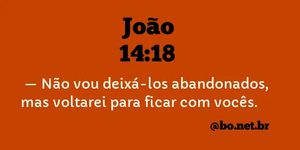 João 14:18 NTLH