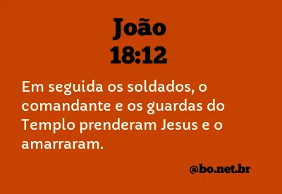 João 18:12 NTLH