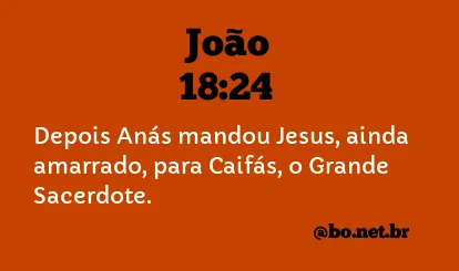 João 18:24 NTLH