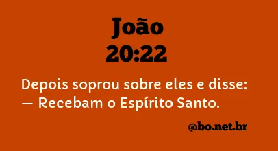 João 20:22 NTLH