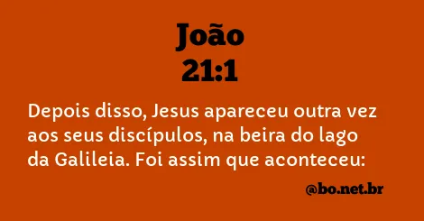 João 21:1 NTLH