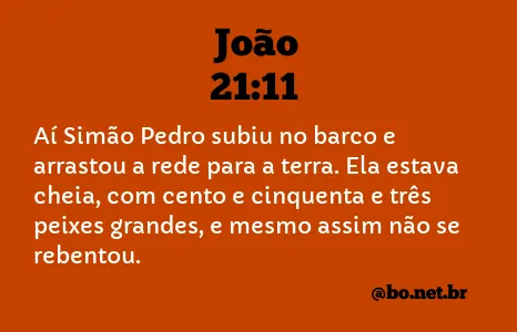 João 21:11 NTLH