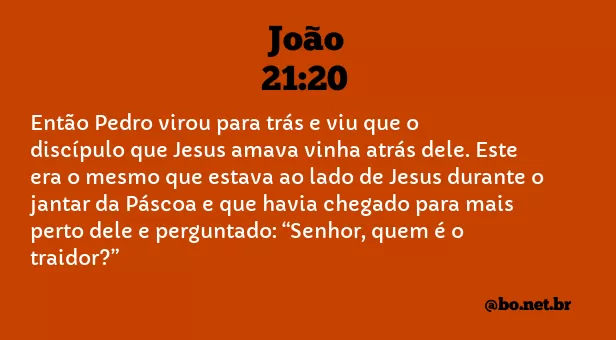 João 21:20 NTLH
