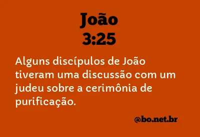 João 3:25 NTLH