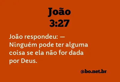 João 3:27 NTLH