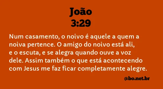 João 3:29 NTLH