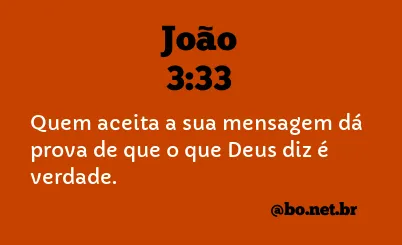 João 3:33 NTLH