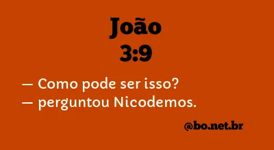 João 3:9 NTLH