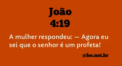 João 4:19 NTLH