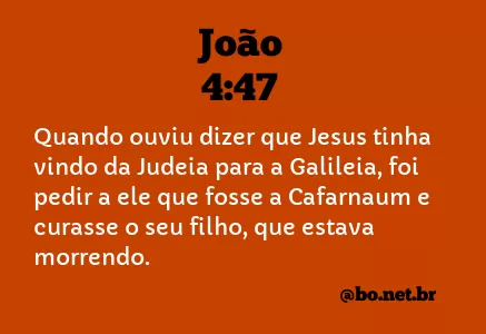 João 4:47 NTLH