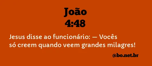 João 4:48 NTLH