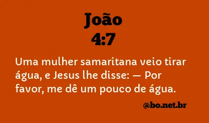 João 4:7 NTLH