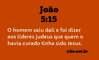 João 5:15 NTLH