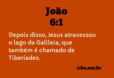 João 6:1 NTLH