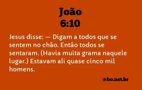 João 6:10 NTLH