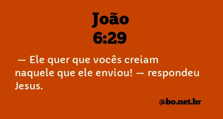 João 6:29 NTLH