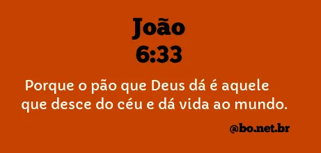 João 6:33 NTLH