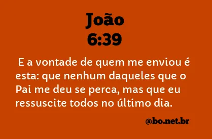 João 6:39 NTLH