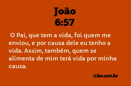 João 6:57 NTLH