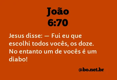 João 6:70 NTLH