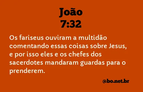 João 7:32 NTLH