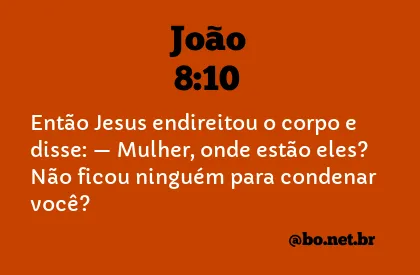 João 8:10 NTLH