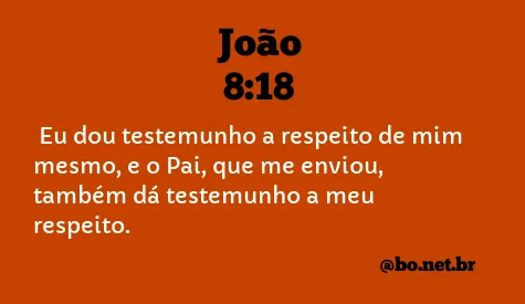 João 8:18 NTLH