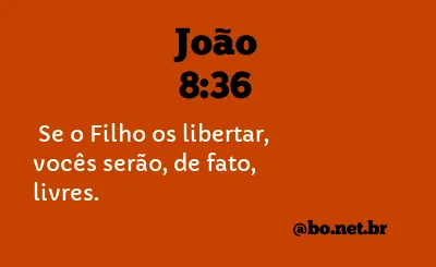 João 8:36 NTLH