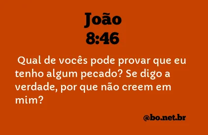 João 8:46 NTLH