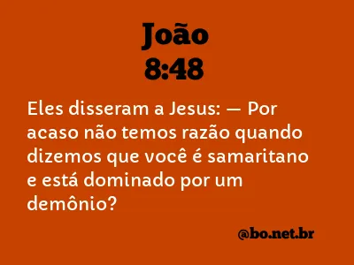 João 8:48 NTLH