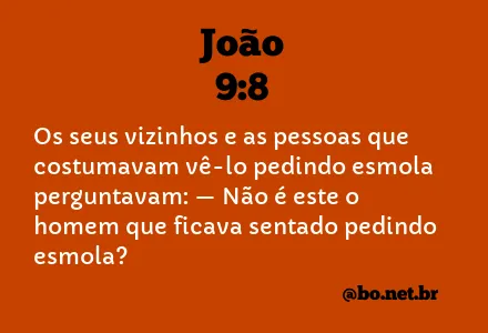 João 9:8 NTLH